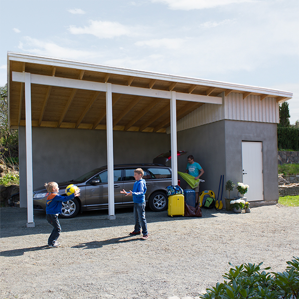 Bygg en carport med lagringsplass