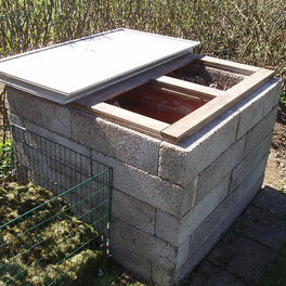 Bygg en kompostbinge i betong, 1 m³