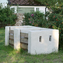 Bygg en stor kompostbinge i betong 2,25 m³