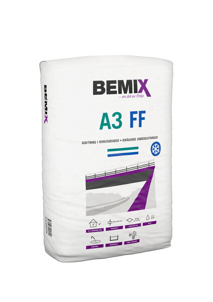 Mørtel Bemix A3 FF Anlegg Eksp 25kg